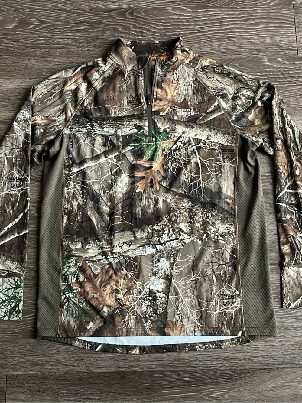 Field & Stream Realtree Camo Lightweight 1/4 Zip Pullover